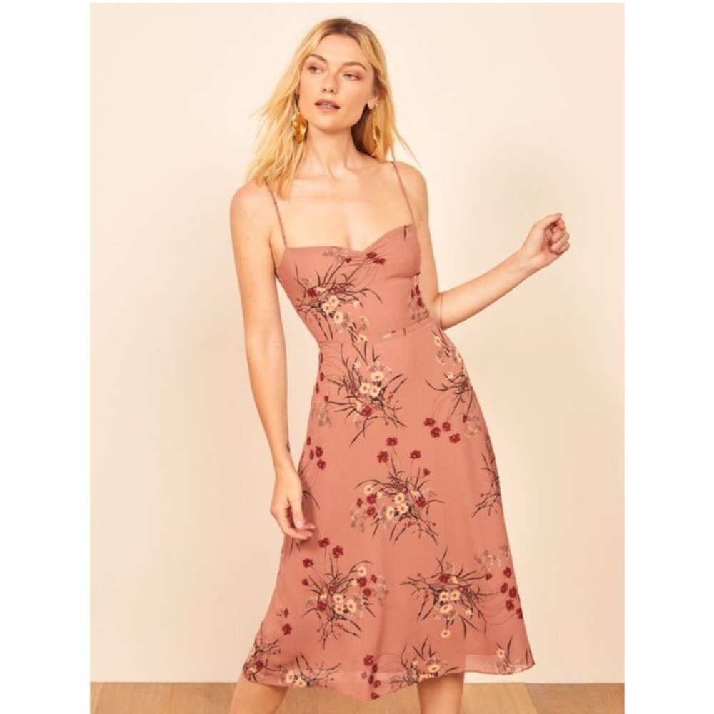 Reformation Odele Dress Floral Midi